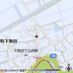 熊本県熊本市東区画図町大字下無田1638周辺の地図