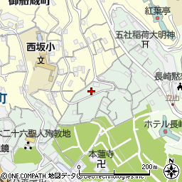 長崎県長崎市西坂町12周辺の地図