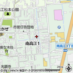 高江小岩瀬南公園周辺の地図