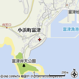 長崎県雲仙市小浜町富津2597周辺の地図