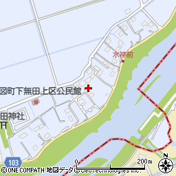 熊本県熊本市東区画図町大字下無田207周辺の地図