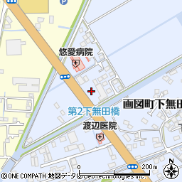 熊本県熊本市東区画図町大字下無田1149周辺の地図