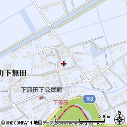 熊本県熊本市東区画図町大字下無田1637周辺の地図