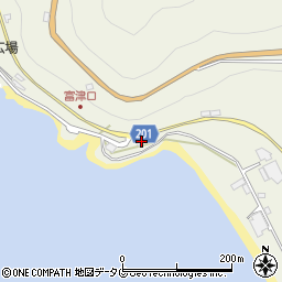 長崎県雲仙市小浜町富津4247周辺の地図