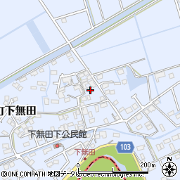 熊本県熊本市東区画図町大字下無田1629周辺の地図