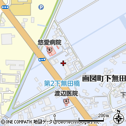 熊本県熊本市東区画図町大字下無田1145周辺の地図