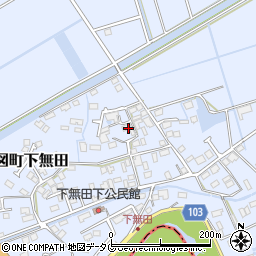 熊本県熊本市東区画図町大字下無田1625周辺の地図