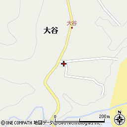 高知県土佐清水市大谷209周辺の地図