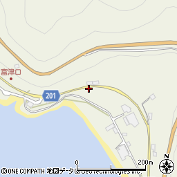 長崎県雲仙市小浜町富津4324周辺の地図