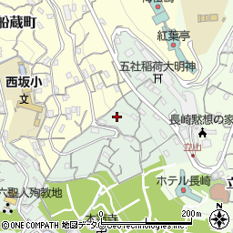 長崎県長崎市西坂町14周辺の地図