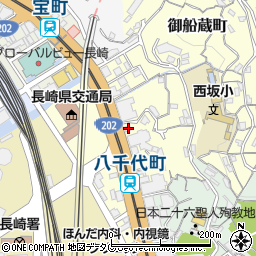 長崎県長崎市御船蔵町1-75周辺の地図