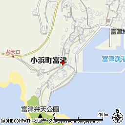 長崎県雲仙市小浜町富津2608周辺の地図