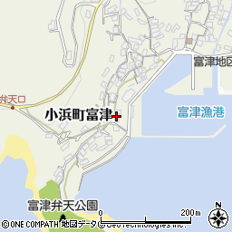 長崎県雲仙市小浜町富津2611周辺の地図