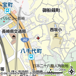 長崎県長崎市御船蔵町1-23周辺の地図