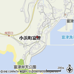 長崎県雲仙市小浜町富津2622周辺の地図
