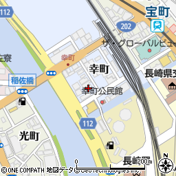 長崎県長崎市幸町4-30周辺の地図