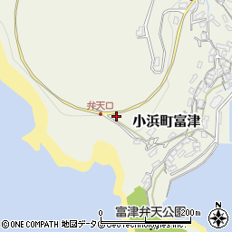 長崎県雲仙市小浜町富津2436周辺の地図