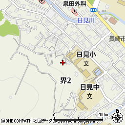 長崎県長崎市界2丁目28-12周辺の地図