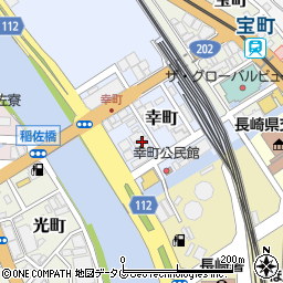 長崎県長崎市幸町4-29周辺の地図