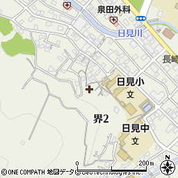 長崎県長崎市界2丁目28-2周辺の地図
