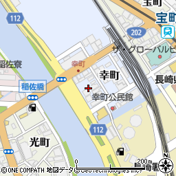 長崎県長崎市幸町4周辺の地図