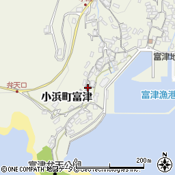 長崎県雲仙市小浜町富津2620周辺の地図