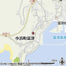 長崎県雲仙市小浜町富津2619周辺の地図