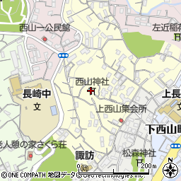 西山神社周辺の地図