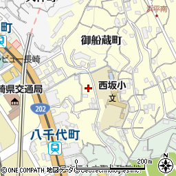 長崎県長崎市御船蔵町1-43周辺の地図