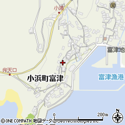 長崎県雲仙市小浜町富津2618周辺の地図