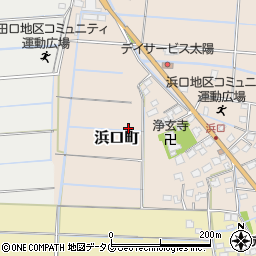 熊本県熊本市南区浜口町周辺の地図