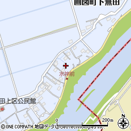 熊本県熊本市東区画図町大字下無田251周辺の地図
