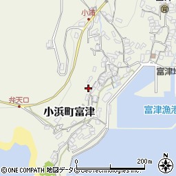 長崎県雲仙市小浜町富津2662周辺の地図