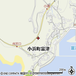 長崎県雲仙市小浜町富津2525周辺の地図