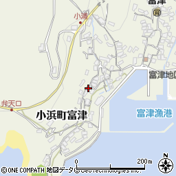 長崎県雲仙市小浜町富津2617周辺の地図