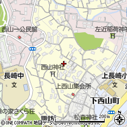 長崎県長崎市西山本町周辺の地図
