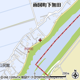 熊本県熊本市東区画図町大字下無田2101周辺の地図