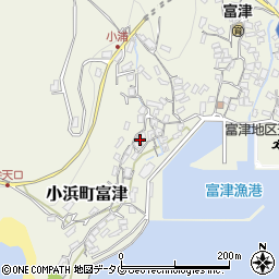 長崎県雲仙市小浜町富津2987周辺の地図