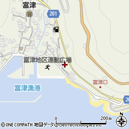 長崎県雲仙市小浜町富津4155周辺の地図