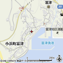 長崎県雲仙市小浜町富津3000周辺の地図