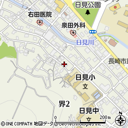 長崎県長崎市界2丁目13-14周辺の地図