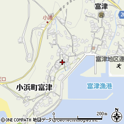 長崎県雲仙市小浜町富津2995周辺の地図