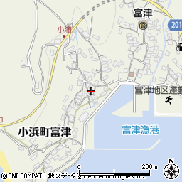 長崎県雲仙市小浜町富津2996周辺の地図