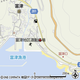 長崎県雲仙市小浜町富津4154周辺の地図