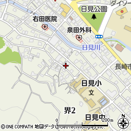 長崎県長崎市界2丁目13-16周辺の地図