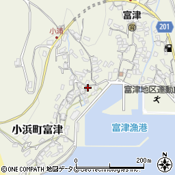 長崎県雲仙市小浜町富津2998周辺の地図