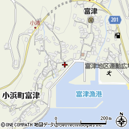 長崎県雲仙市小浜町富津3008周辺の地図