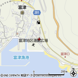 長崎県雲仙市小浜町富津4150周辺の地図
