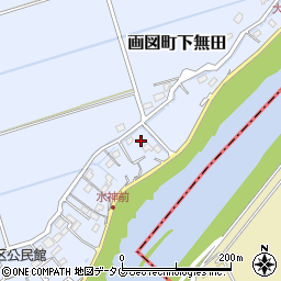 熊本県熊本市東区画図町大字下無田274周辺の地図