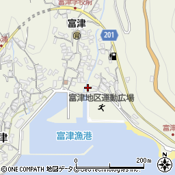 長崎県雲仙市小浜町富津4127周辺の地図
